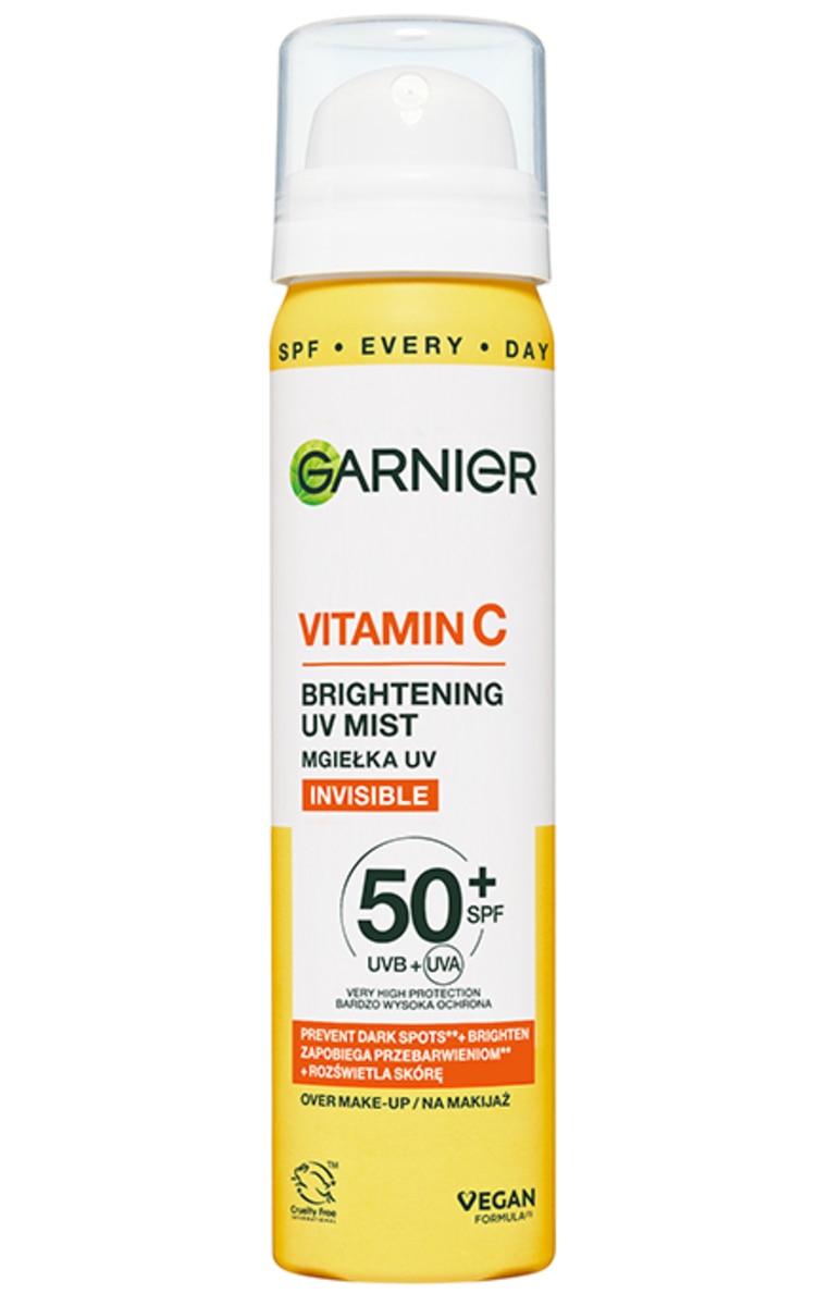GARNIER GARNIER, VITAMIN C, skaistinamoji veido dulksna, apsauganti nuo UV, 50 SPF+, 75 ml.
