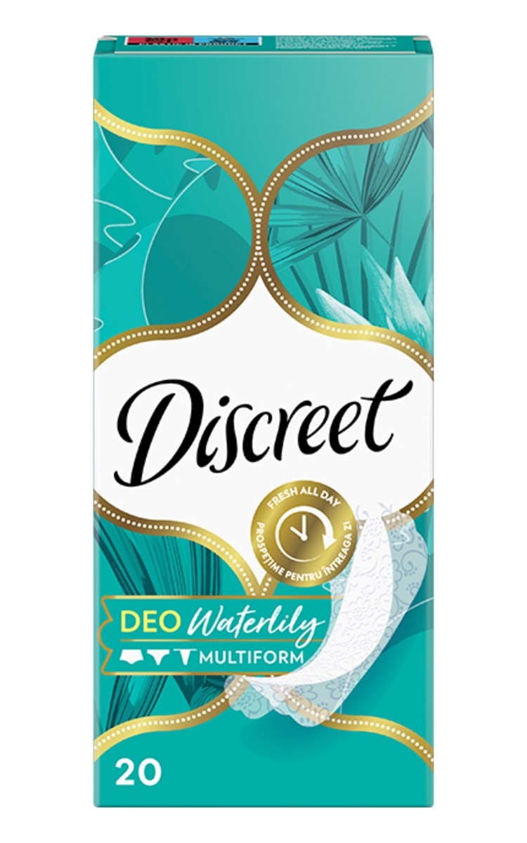 DISCREET DISCREET, WATER LILY, higieniniai įklotai, 20 vnt. 20 vnt.