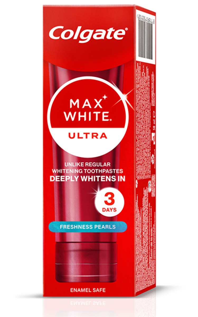 COLGATE COLGATE, MAX WHITE, ULTRA, FRESHNESS PEARLS, dantų pasta, 50 ml.