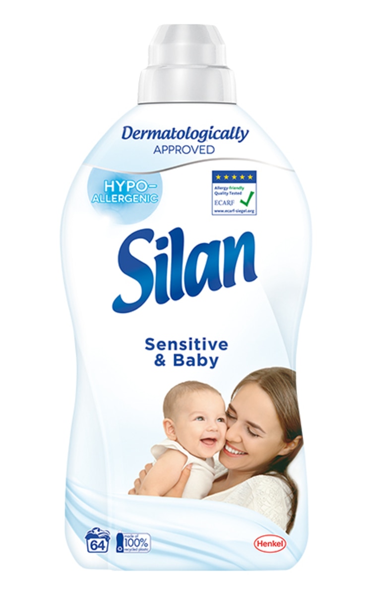 SILAN SILAN, SENSITIVE & BABY, skalbinių minkštiklis, 1408 ml.