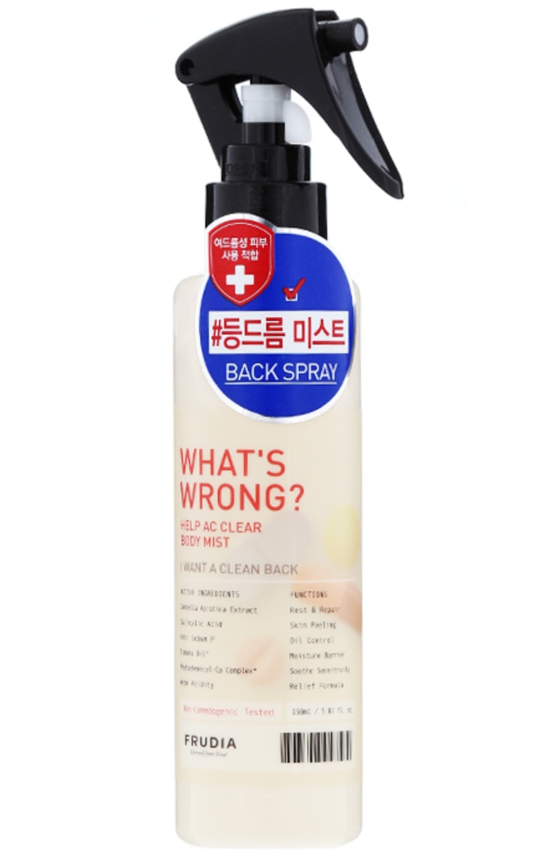 FRUDIA FRUDIA, WHAT'S WRONG HELP, AC CLEAR, dulksna probleminei nugaros odai, 150 ml.