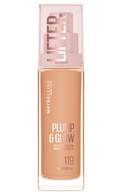 MAYBELLINE NEW YORK, LIFTER PLUMP & GLOW, makiažo pagrindas, 119, 30 ml.