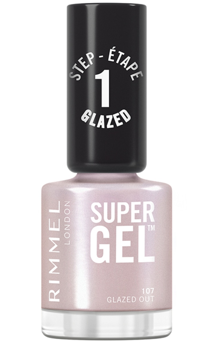 RIMMEL RIMMEL, SUPER GEL, nagų lakas, 107 GLAZED OUT, 12 ml. 107 GLAZED OUT