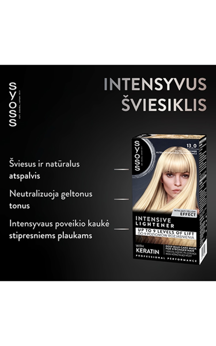 SYOSS COLOR, ypač intensyvi šviesinimo priemonė, 13-0, 1vnt