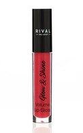 RIVAL DE LOOP, GLOW & SHINE, lūpų blizgis, 04 BERRY, 1 vnt.