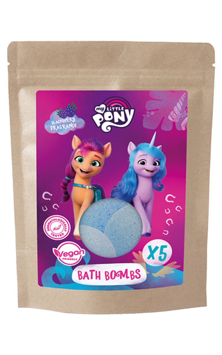 MY LITTLE PONY MY LITTLE PONY, vonios burbulai gervuogių aromato, 5 vnt x 50 g. 5 vnt.