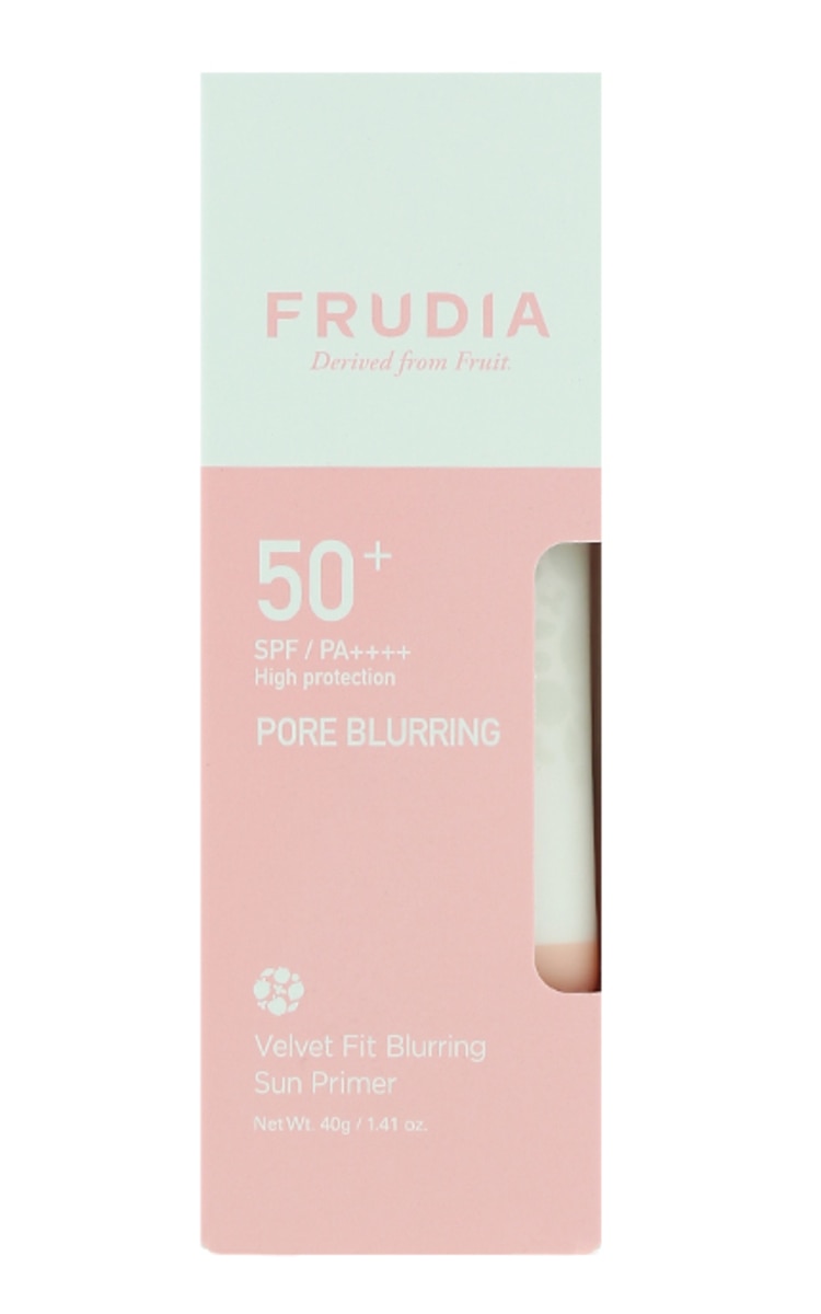 FRUDIA FRUDIA, VELVET FIT BLURRING, SUN PRIMER, PA++++, makiažo bazė su apsauga nuo saulės, SPF 50+, 40 g.