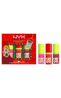 NYX PROFESSIONAL MAKEUP, HOME ALONE, FAT OIL LIP DRIP TRIO KIT, lūpų blizgių rinkinys, Nr. 03, 1 vnt.