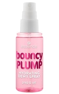ESSENCE, BOUNCY PLUMP, HYDRATING DEWY SPRAY, makiažo pagrindas ir fiksatorius, 50 ml.