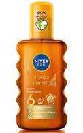  NIVEA SUN undefined NIVEA SUN, INTENSE BRONZE, apsauginis purškiamas aliejus nuo saulės su karoteno ekstraktu ir vitaminu E, SPF6, maža apsauga, 200 ml. 