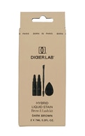 DIDIER LAB, HYBRID TINT, antakių ir blakstienų dažymo rinkinys, DARK BROWN, 2 x 7 ml.