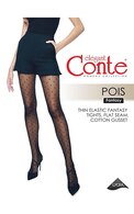 CONTE, POIS, moteriškos pėdkelnės, 3 NERO, 1 vnt.