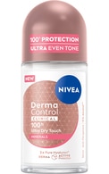  NIVEA undefined NIVEA, DERMA CONTROL CLINICAL 100 H, ULTRA DRY TOUCH, rutulinis antiperspirantas moterims, 50 ml.  