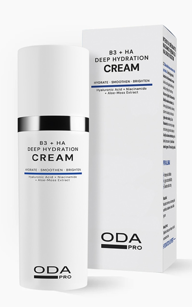 ODA kosmetika ODA PRO, HYDRATION EXPERT, intensyviai drėkinantis niacinamido kremas su hialurono rūgštimi, 50 ml 50 ml