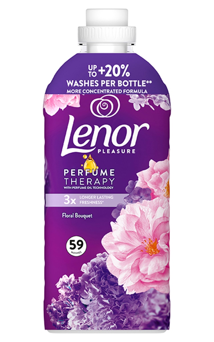 LENOR LENOR, FLORAL BOUQUET, minkštiklis, 59 skalbimai, 1239 ml.