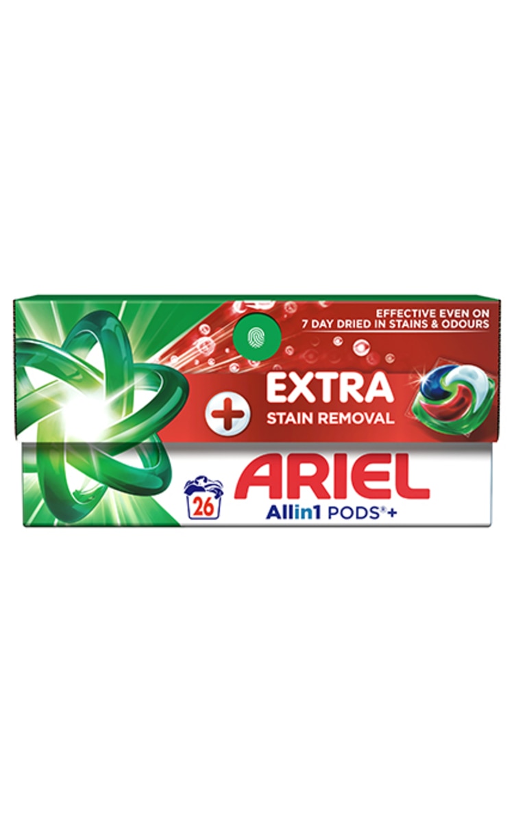 ARIEL ARIEL, EXTRA CLEAN, skalbimo kapsulės, 26 vnt.