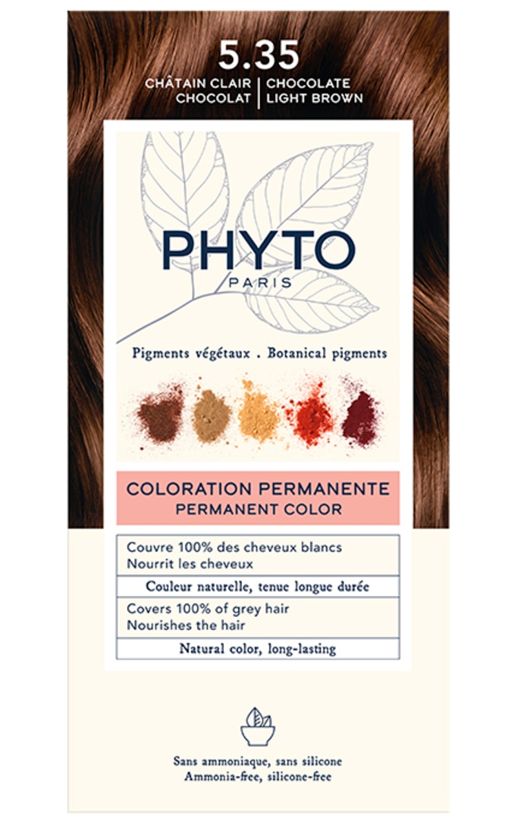 PHYTOCOLOR, plaukų dažai, Nr. 5.35. CHOCOLATE LIGHT CHESTNUT, 1 vnt.