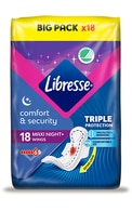  LIBRESSE undefined LIBRESSE, MAXI NIGHT, higieniniai paketai, 18 vnt.  