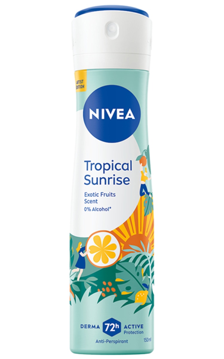 NIVEA NIVEA, TROPICAL SUNRISE, purškiamas antiperspirantas, 150 ml.