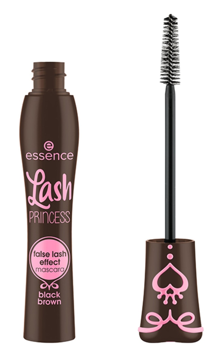 ESSENCE ESSENCE, LASH PRINCESS, false lash effect mascara, blakstienų tušas, BLACK & BROWN, 12 ml.