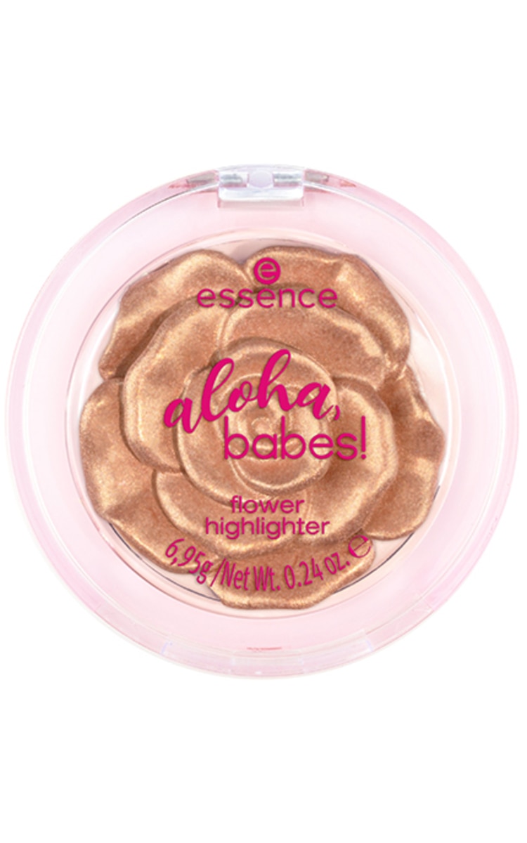 ESSENCE ESSENCE, ALOHA, BABES!, FLOWER HIGHLIGHTER, skaistinanti priemonė, 01 PARADISE.GLOW. REPEAT, 6,95 g.
