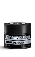  SINCERO SALON undefined SINCERO SALON, CLEAR, statybinis nagų gelis, 15 ml. 