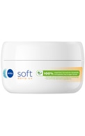 NIVEA, SOFT, drėkinamasis kremas veidui, kūnui ir rankoms, SPF15, 100 ml.