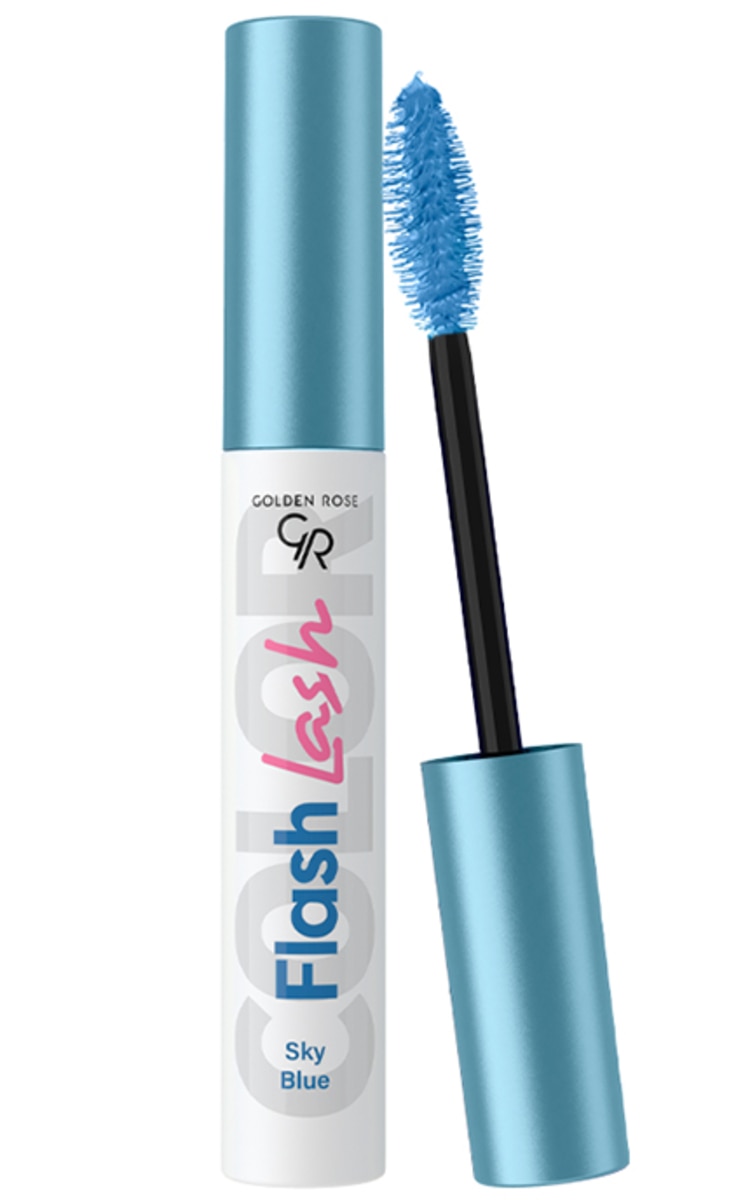GOLDEN ROSE GOLDEN ROSE, FLASH LASH, blakstienų tušas, 03 SKY BLUE, 9 ml.