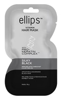 ELLIPS, SILKY BLACK PRO KERATIN, plaukų kaukė, 18 g.