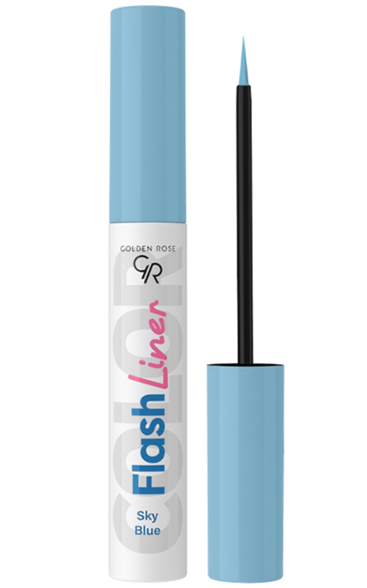 GOLDEN ROSE GOLDEN ROSE, FLASH LASH, skystas akių pravedimas, 03 SKY BLUE, 3,5 ml.