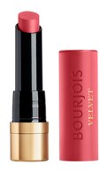 BOURJOIS, ROUGE VELVET, matiniai lūpų dažai, 02 FLAMING'ROSE, 2,4 g.