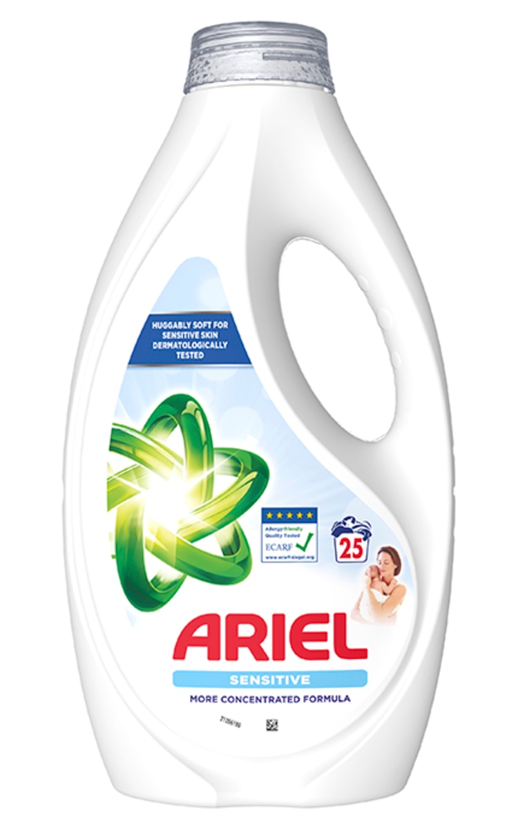 ARIEL ARIEL, SENSITIVE, skystas skalbiklis, 25 skalbimai, 1,125 l.