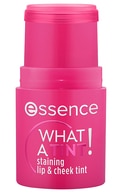 ESSENCE, WHAT A TINT!, STAINING LIP & CHEEK TINT, lūpų ir skruostų dažai, 10 RASBERRY VIBES, 5 g.