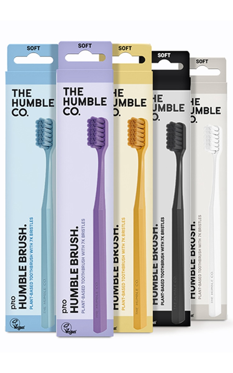 THE HUMBLE CO. HUMBLE BRUSH, PRO, augalinės kilmės dantų šepetėlis, 1 vnt.