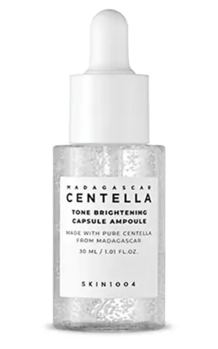 SKIN1004, MADAGASCAR, CENTELLA, TONE BRIGHTENING, CAPSULE AMPOULE, skaistinamasis veido serumas, 30 ml.