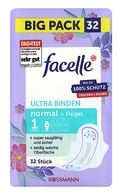  FACELLE undefined FACELLE, ULTRA NORMAL, higieniniai įklotai su sparneliais, 32 vnt.  