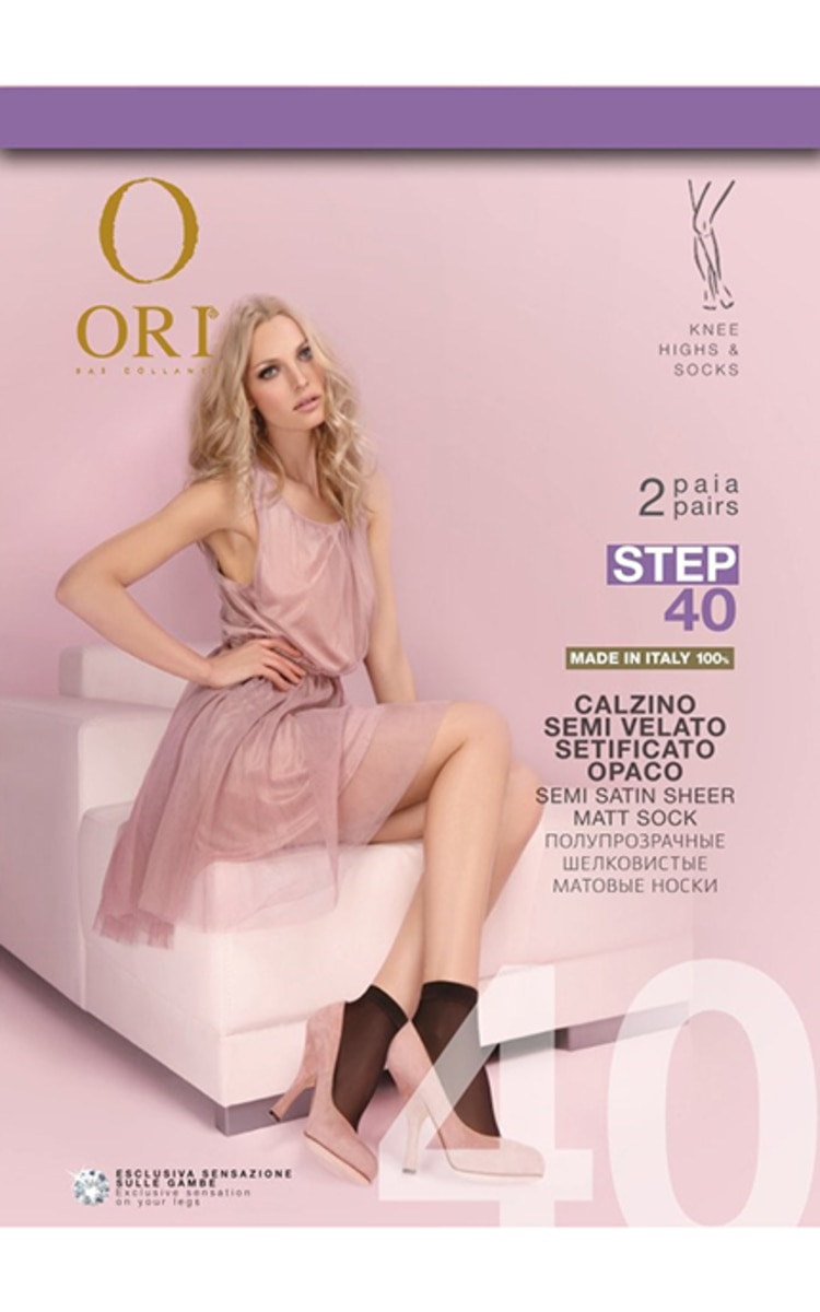 ORI ORI, STEP, moteriškos kojinaitės, 40 den, Neutro, 2 poros 1 vnt.