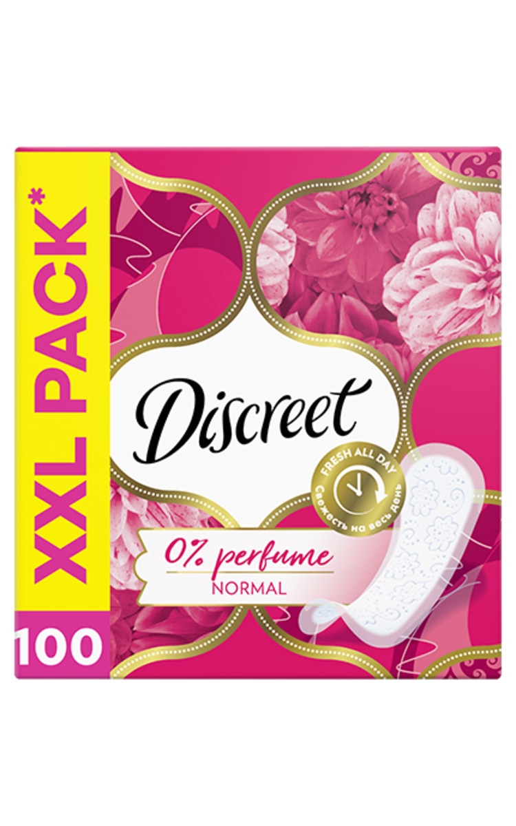 DISCREET DISCREET NORMAL, higieniniai įklotai, 100 vnt. 100 vnt.