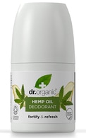 DR.ORGANIC, HEMP OIL, dezodorantas su kanapių, vetiverijos ir pačiulės aliejais, 50 ml