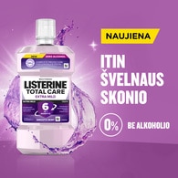 LISTERINE, TOTAL CARE EXTRA MILD, burnos skalavimo skystis, 500 ml