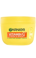  GARNIER undefined GARNIER, SORBET CREAMS, VITAMIN C, FRESH & BRIGHT, drėkinamasis kremas-šerbetas – 4% [Niacinamidas + vitaminas C], 85 ml. 