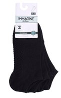 IMAGINE, ITATALIANA, vyriškos trumpos kojinės art. 823, BLACK, 39-42, 2 poros