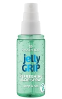 ESSENCE, Jelly GRIP, REFRESHING ALOE SPRAY, makiažo pagrindas ir fiksatorius, 50 ml.