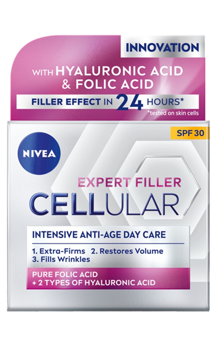 NIVEA NIVEA, CELLULAR EXPERT FILLER, dieninis kremas su SPF30, 50 ml.