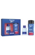 REEBOK, MOVE YOUR SPIRIT SET, vyriškas tualetinis vanduo 50 ml. + dušo želė 250 ml.