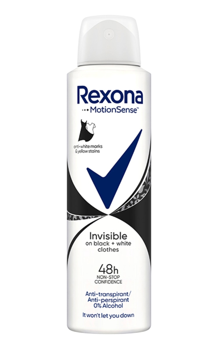 REXONA REXONA, INVISIBLE BLACK+WHITE, purškiamas antiperspirantas moterims, 150 ml 91 g