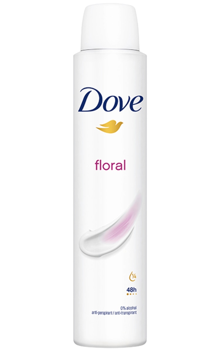 DOVE DOVE, FLORAL, purškiamas dezodorantas, 200 ml.