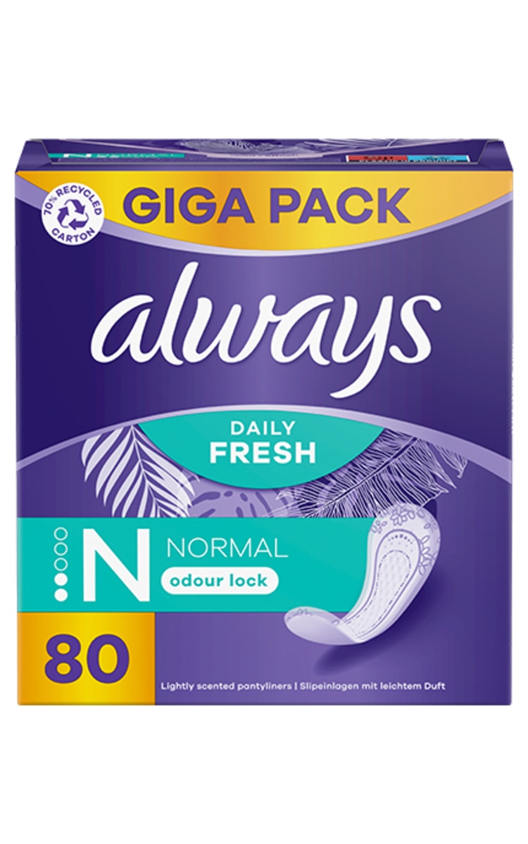 ALWAYS ALWAYS, NORMAL, higieniniai įklotai, 80 vnt. 80 vnt.