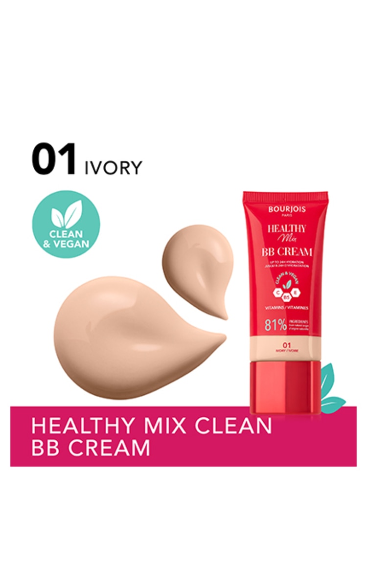 BOURJOIS BOURJOIS, HEALTHY MIX, BB kremas, 1 IVORY, 30 ml. 1 IVORY