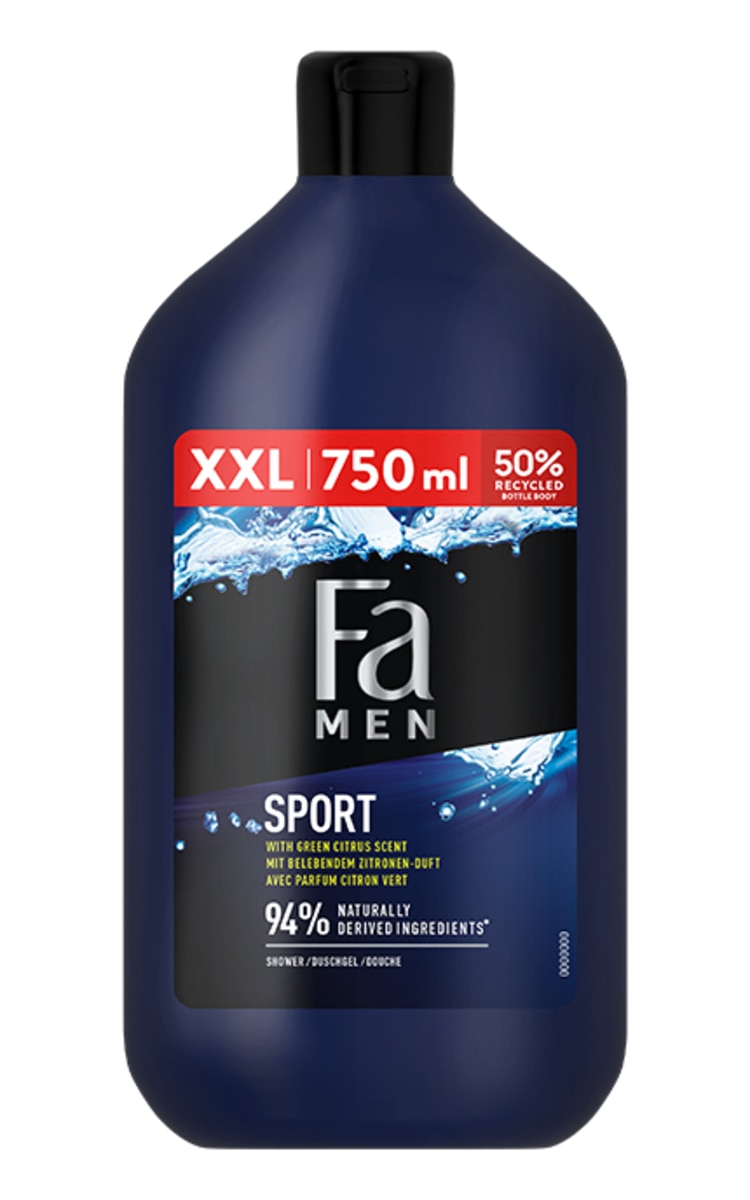 FA FA, MEN SPORT, dušo gelis, 750 ml.